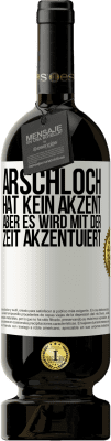 49,95 € Kostenloser Versand | Rotwein Premium Ausgabe MBS® Reserve Arschloch hat kein Akzent, aber es wird mit der Zeit akzentuiert Weißes Etikett. Anpassbares Etikett Reserve 12 Monate Ernte 2015 Tempranillo