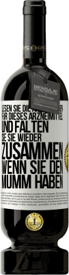 49,95 € Kostenloser Versand | Rotwein Premium Ausgabe MBS® Reserve Lesen Sie die Anweisungen für dieses Arzneimittel und falten Sie sie wieder zusammen, wenn Sie den Mumm haben Weißes Etikett. Anpassbares Etikett Reserve 12 Monate Ernte 2014 Tempranillo