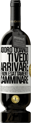49,95 € Spedizione Gratuita | Vino rosso Edizione Premium MBS® Riserva Adoro quando ti vedo arrivare e non esattamente camminare Etichetta Bianca. Etichetta personalizzabile Riserva 12 Mesi Raccogliere 2016 Tempranillo