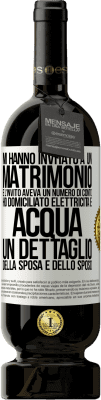 49,95 € Spedizione Gratuita | Vino rosso Edizione Premium MBS® Riserva Mi hanno invitato a un matrimonio e l'invito aveva un numero di conto. Ho domiciliato elettricità e acqua. Un dettaglio Etichetta Bianca. Etichetta personalizzabile Riserva 12 Mesi Raccogliere 2014 Tempranillo