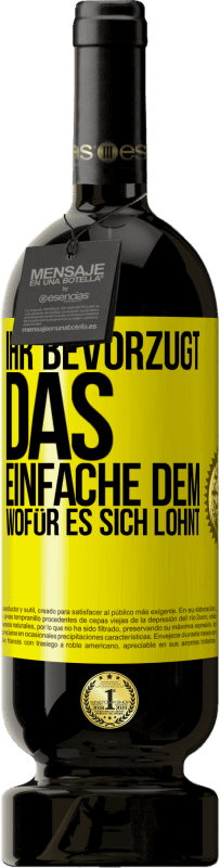 49,95 € Kostenloser Versand | Rotwein Premium Ausgabe MBS® Reserve Ihr bevorzugt das Einfache dem, wofür es sich lohnt Gelbes Etikett. Anpassbares Etikett Reserve 12 Monate Ernte 2016 Tempranillo