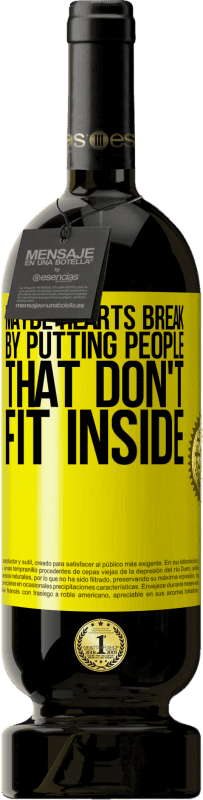 49,95 € 送料無料 | 赤ワイン プレミアム版 MBS® 予約する たぶん中に収まらない人を入れることで心が壊れる 黄色のラベル. カスタマイズ可能なラベル 予約する 12 月 収穫 2016 Tempranillo