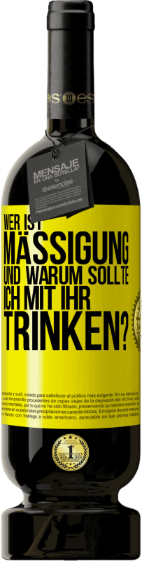 49,95 € Kostenloser Versand | Rotwein Premium Ausgabe MBS® Reserve Wer ist Mäßigung und warum sollte ich mit ihr trinken? Gelbes Etikett. Anpassbares Etikett Reserve 12 Monate Ernte 2015 Tempranillo