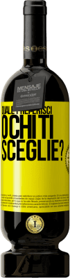 49,95 € Spedizione Gratuita | Vino rosso Edizione Premium MBS® Riserva quale preferisci o chi ti sceglie? Etichetta Gialla. Etichetta personalizzabile Riserva 12 Mesi Raccogliere 2016 Tempranillo