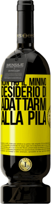 49,95 € Spedizione Gratuita | Vino rosso Edizione Premium MBS® Riserva Non ho il minimo desiderio di adattarmi alla pila Etichetta Gialla. Etichetta personalizzabile Riserva 12 Mesi Raccogliere 2015 Tempranillo