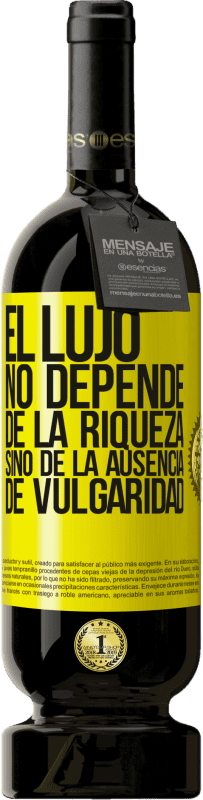 49,95 € Envío gratis | Vino Tinto Edición Premium MBS® Reserva El lujo no depende de la riqueza, sino de la ausencia de vulgaridad Etiqueta Amarilla. Etiqueta personalizable Reserva 12 Meses Cosecha 2015 Tempranillo