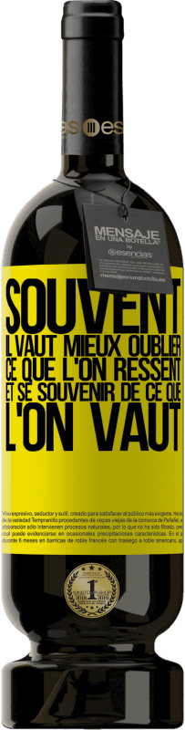 49,95 € Envoi gratuit | Vin rouge Édition Premium MBS® Réserve Souvent, il vaut mieux oublier ce que l'on ressent et se souvenir de ce que l'on vaut Étiquette Jaune. Étiquette personnalisable Réserve 12 Mois Récolte 2015 Tempranillo