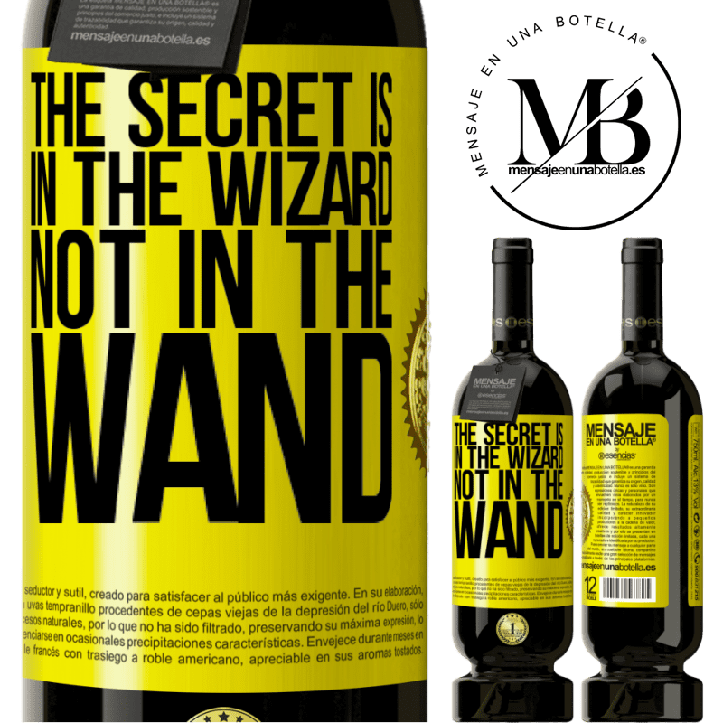 29,95 € Free Shipping | Red Wine Premium Edition MBS® Reserva The secret is in the wizard, not in the wand Yellow Label. Customizable label Reserva 12 Months Harvest 2014 Tempranillo