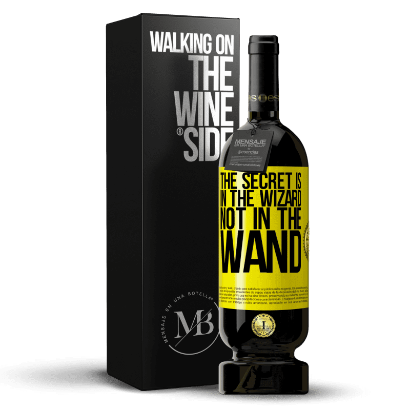 49,95 € Free Shipping | Red Wine Premium Edition MBS® Reserve The secret is in the wizard, not in the wand Yellow Label. Customizable label Reserve 12 Months Harvest 2013 Tempranillo
