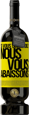 49,95 € Envoi gratuit | Vin rouge Édition Premium MBS® Réserve Si vous descendez, nous vous abaissons Étiquette Jaune. Étiquette personnalisable Réserve 12 Mois Récolte 2015 Tempranillo