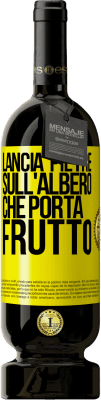 49,95 € Spedizione Gratuita | Vino rosso Edizione Premium MBS® Riserva Lancia pietre sull'albero che porta frutto Etichetta Gialla. Etichetta personalizzabile Riserva 12 Mesi Raccogliere 2016 Tempranillo