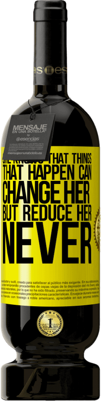 49,95 € 免费送货 | 红酒 高级版 MBS® 预订 她知道发生的事情可以改变她，但可以减轻她，永远 黄色标签. 可自定义的标签 预订 12 个月 收成 2016 Tempranillo
