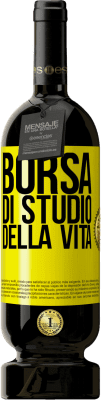 49,95 € Spedizione Gratuita | Vino rosso Edizione Premium MBS® Riserva Borsa di studio della vita Etichetta Gialla. Etichetta personalizzabile Riserva 12 Mesi Raccogliere 2016 Tempranillo