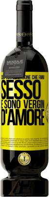 49,95 € Spedizione Gratuita | Vino rosso Edizione Premium MBS® Riserva Così tante persone che fanno sesso e sono vergini d'amore Etichetta Gialla. Etichetta personalizzabile Riserva 12 Mesi Raccogliere 2016 Tempranillo