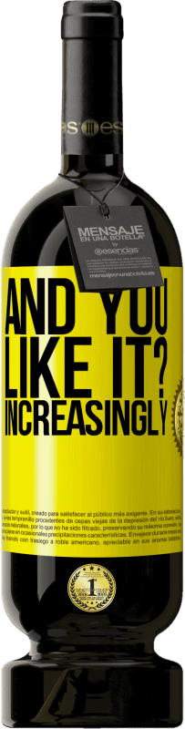 49,95 € 送料無料 | 赤ワイン プレミアム版 MBS® 予約する そして、あなたはそれが好きですか？もっともっと 黄色のラベル. カスタマイズ可能なラベル 予約する 12 月 収穫 2016 Tempranillo