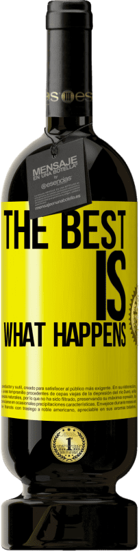49,95 € 送料無料 | 赤ワイン プレミアム版 MBS® 予約する 最高は何が起こるか 黄色のラベル. カスタマイズ可能なラベル 予約する 12 月 収穫 2016 Tempranillo