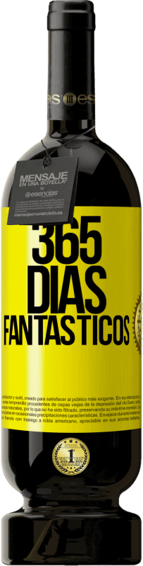 49,95 € Envio grátis | Vinho tinto Edição Premium MBS® Reserva 365 dias fantásticos Etiqueta Amarela. Etiqueta personalizável Reserva 12 Meses Colheita 2015 Tempranillo