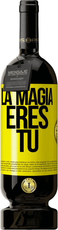 49,95 € Envío gratis | Vino Tinto Edición Premium MBS® Reserva La magia eres tú Etiqueta Amarilla. Etiqueta personalizable Reserva 12 Meses Cosecha 2016 Tempranillo