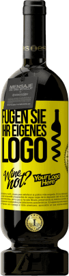 49,95 € Kostenloser Versand | Rotwein Premium Ausgabe MBS® Reserve Füge dein eigenes Logo hinzu Gelbes Etikett. Anpassbares Etikett Reserve 12 Monate Ernte 2015 Tempranillo