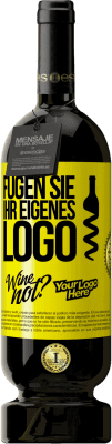 49,95 € Kostenloser Versand | Rotwein Premium Ausgabe MBS® Reserve Füge dein eigenes Logo hinzu Gelbes Etikett. Anpassbares Etikett Reserve 12 Monate Ernte 2016 Tempranillo