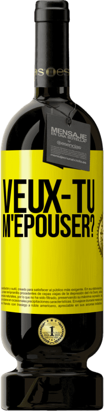 49,95 € Envoi gratuit | Vin rouge Édition Premium MBS® Réserve Veux-tu m'épouser? Étiquette Jaune. Étiquette personnalisable Réserve 12 Mois Récolte 2014 Tempranillo