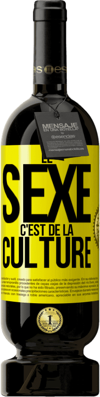 49,95 € Envoi gratuit | Vin rouge Édition Premium MBS® Réserve Le sexe c'est de la culture Étiquette Jaune. Étiquette personnalisable Réserve 12 Mois Récolte 2014 Tempranillo