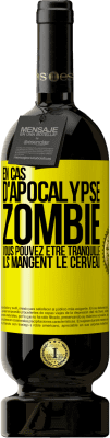 49,95 € Envoi gratuit | Vin rouge Édition Premium MBS® Réserve En cas d'apocalypse zombie vous pouvez être tranquille, ils mangent le cerveau Étiquette Jaune. Étiquette personnalisable Réserve 12 Mois Récolte 2015 Tempranillo