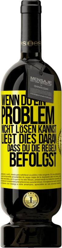 49,95 € Kostenloser Versand | Rotwein Premium Ausgabe MBS® Reserve Wenn du ein Problem nicht lösen kannst, liegt dies daran, dass du die Regeln befolgst Gelbes Etikett. Anpassbares Etikett Reserve 12 Monate Ernte 2016 Tempranillo