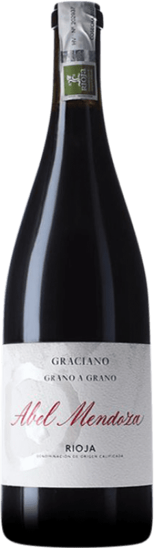 59,95 € Envio grátis | Vinho Tinto Abel Mendoza Grano a Grano D.O.Ca. Rioja La Rioja Espanha Graciano 75 cl
