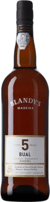 17,95 € Free Shipping | White Wine Blandy's Madeira I.G. Madeira Madeira Portugal Boal 5 Years 75 cl