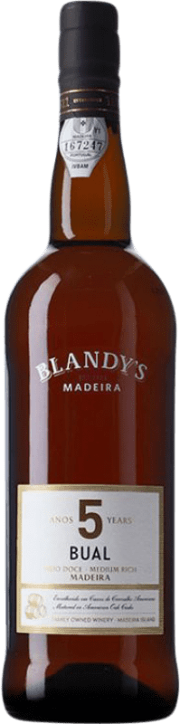 17,95 € Spedizione Gratuita | Vino Bianco Blandy's Madeira I.G. Madeira Madera Portogallo Boal 5 Anni 75 cl