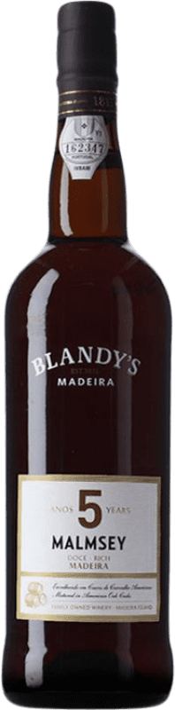 19,95 € Kostenloser Versand | Weißwein Blandy's Madeira Malmsey I.G. Madeira Madeira Portugal Malvasia 5 Jahre 75 cl