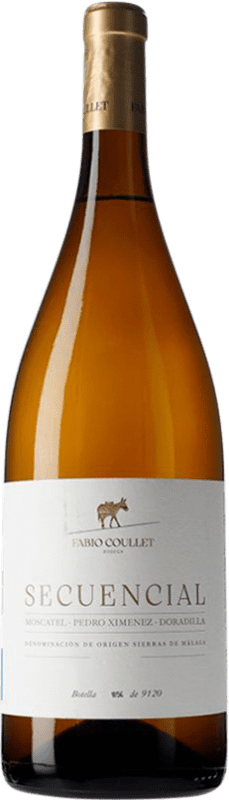 27,95 € Free Shipping | White Wine Fabio Coullet Secuencial D.O. Sierras de Málaga Málaga Spain Pedro Ximénez, Moscatel — Muscat Magnum Bottle 1,5 L