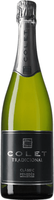 17,95 € Kostenloser Versand | Weißer Sekt Colet Brut Nature Traditionell D.O. Penedès Katalonien Spanien 75 cl