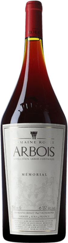 99,95 € Free Shipping | Red Wine Domaine Rolet Memorial 1998 A.O.C. Arbois Jura France Pinot Noir, Trousseau Magnum Bottle 1,5 L