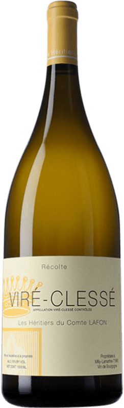 119,95 € Envio grátis | Vinho Branco Les Héritiers du Comte Lafon A.O.C. Viré-Clessé Borgonha França Chardonnay Garrafa Magnum 1,5 L
