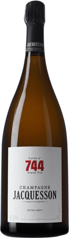 249,95 € Envío gratis | Espumoso Blanco Jacquesson 744 Cuvée A.O.C. Champagne Champagne Francia Pinot Negro, Chardonnay, Pinot Meunier Botella Magnum 1,5 L