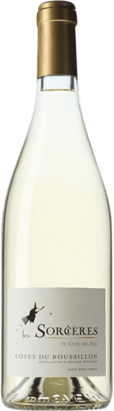 17,95 € 送料無料 | 白ワイン Le Clos des Fées Les Sorcières ラングドックルシヨン フランス Garnacha — グルナッシュ, Roussanne — ルーサンヌ, Macabeo — マカベオ, Vermentino — ヴェルメンティーノ 75 cl