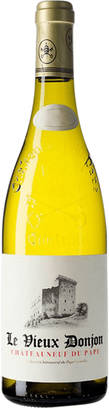 164,95 € 送料無料 | 白ワイン Le Vieux Donjon A.O.C. Châteauneuf-du-Pape ローヌ フランス Roussanne — ルーサンヌ, Clairette — クレレット マグナムボトル 1,5 L