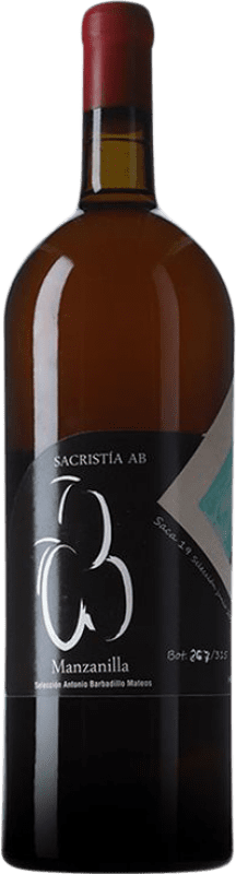 126,95 € Spedizione Gratuita | Vino Bianco Sacristía AB Nº 13 1ª Saca D.O. Manzanilla-Sanlúcar de Barrameda Andalusia Spagna Palomino Fino Bottiglia Magnum 1,5 L