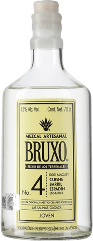 106,95 € Kostenloser Versand | Mezcal Agave Capital Bruxo Nº 4 Cuishe Barril Espadín Oaxaca Mexiko 70 cl