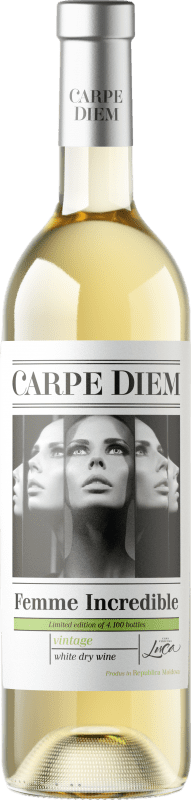 21,95 € Envio grátis | Vinho Branco Carpe Diem Femme Incredible Moldávia, República Fetească 75 cl
