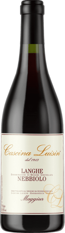 39,95 € Envio grátis | Vinho Tinto Cascina Luisin Maggiur D.O.C. Langhe Piemonte Itália Nebbiolo 75 cl