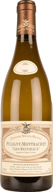 128,95 € Envío gratis | Vino Blanco Seguin-Manuel Les Reuchaux A.O.C. Puligny-Montrachet Borgoña Francia Chardonnay 75 cl