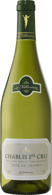 48,95 € Envio grátis | Vinho Branco La Chablisienne Côte de Léchet 1er Premier Cru A.O.C. Chablis Borgonha França Chardonnay 75 cl