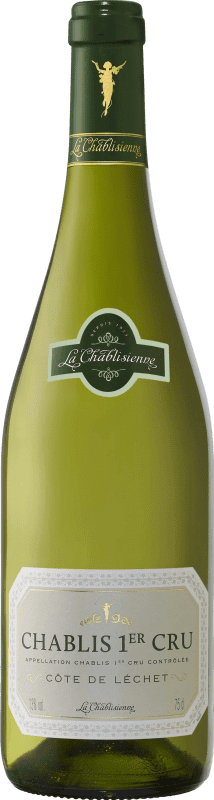 48,95 € Envio grátis | Vinho Branco La Chablisienne Côte de Léchet 1er Premier Cru A.O.C. Chablis Borgonha França Chardonnay 75 cl