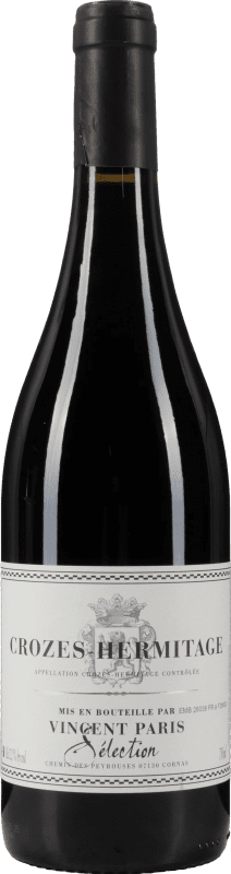 33,95 € 免费送货 | 红葡萄酒 Vincent Paris Selection 甄选 A.O.C. Crozes-Hermitage 罗纳 法国 Syrah — 西拉 75 cl