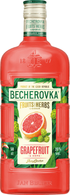 26,95 € Бесплатная доставка | Травяной ликёр Becherovka Чехия Средняя бутылка 50 cl Hops — Хмель, Grapefruit — Грейпфрут