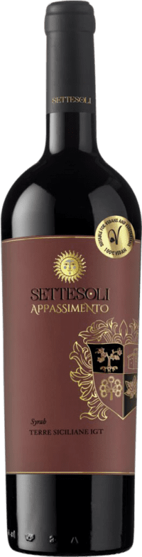 10,95 € Spedizione Gratuita | Vino Rosso Settesoli Appassimento Italia Syrah 75 cl