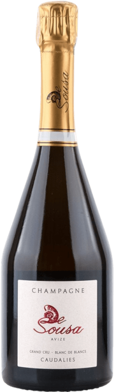 293,95 € 送料無料 | 白のスパークリングワイン De Sousa Caudalies Extra Brut — エクストラ・ブリュット Grand Cru, Cuvée, Blanc de Blancs A.O.C. Champagne シャンパン フランス マグナムボトル 1,5 L